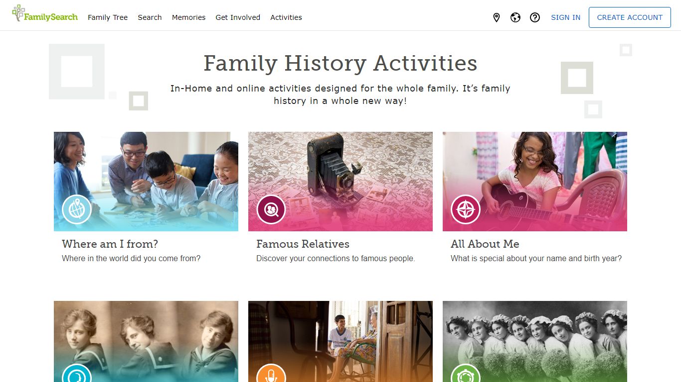 FamilySearch Discovery — FamilySearch.org