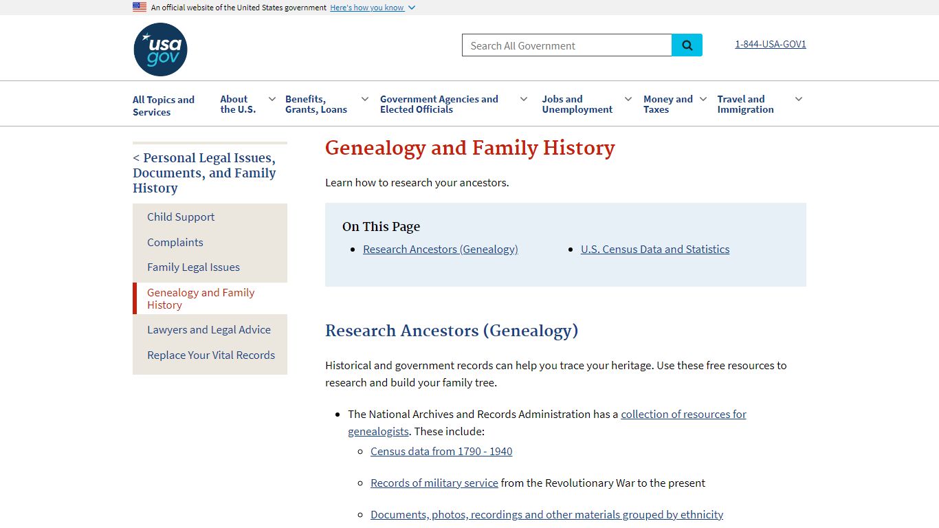 Genealogy and Family History | USAGov